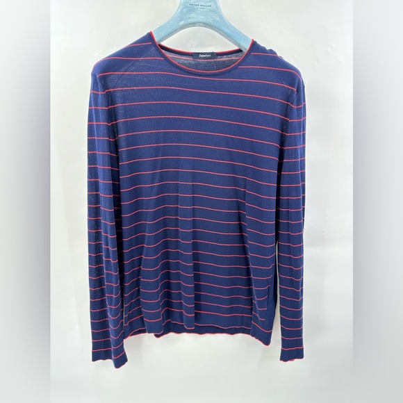 Ermenegildo Zegna Sport lightweight see-through striped sweater slimfit XL (Bv2) - Picture 1 of 8